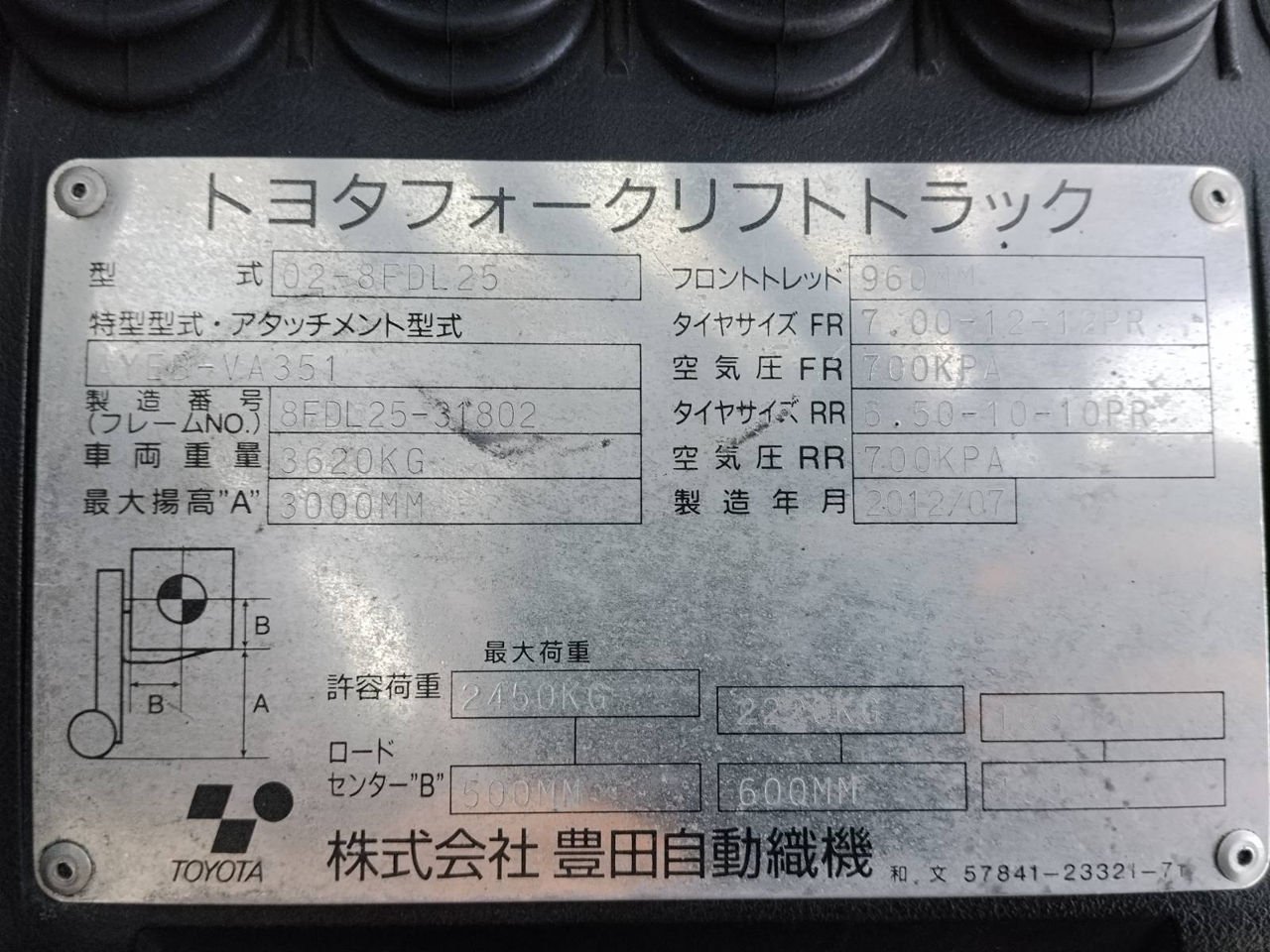 Toyota 02-8FDL25 - stivuitor diesel 2.5 tone, second-hand - imagine 16